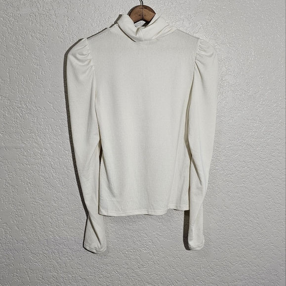 Anthro Hyfve Solid Light Cream Turtleneck Sweater - Picture 1 of 4